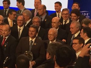 Jose Luiz Franzotti e liderancas nacionais em Premio LIDE. Foto: Divulgação