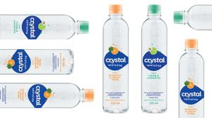 Crystal Sparkling é feita apenas com dois ingredientes – água gaseificada e aromas naturais (Crédito: Divulgação)