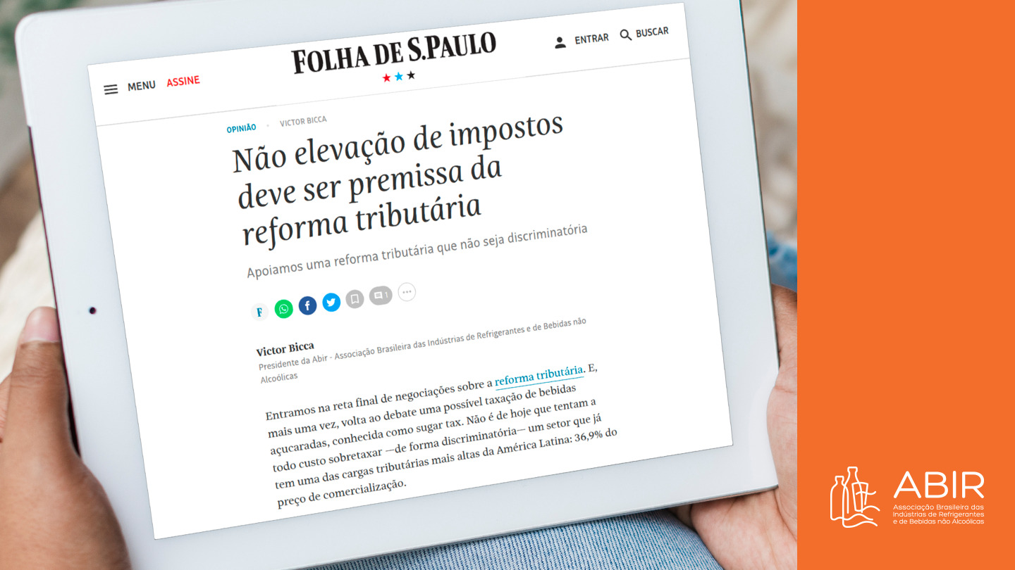 Folha de São Paulo publica artigo do presidente da ABIR, Victor Bicca